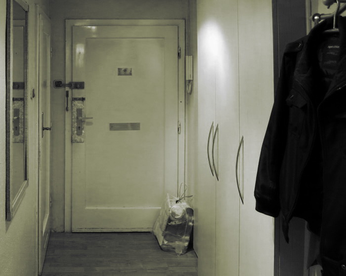 Schwarz-weiß-Bild aus meinem Vorzimmer