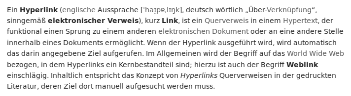 Textabsatz in schwarz-weiß.